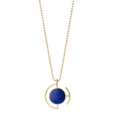 Langer Hals mit Lapislazuli - Anhänger aus der Orini Kollektion