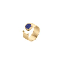 Goldener Lapislazuli-Ring aus der OriniKollektion