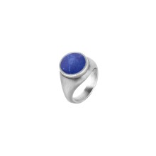 Silberner Siegelring mit Lapislazuli aus der Orini Kollektion