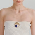Złota broszka z lapis lazuli z kolekcji Orini ORB38-1 ORSKA