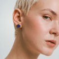 Drobne pozłacane kolczyki z lapis lazuli z kolekcji Orini ORK16-2 ORSKA