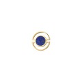 Pozłacany pin z lapis lazuli "Pełnia Księżyca" z kolekcji Orini