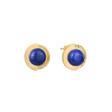 Originelle, vergoldete Lapislazuli-Ohrstecker aus der Orini Kollektion
