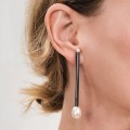 Silberohrringe mit Perlen aus der Parer VIK46 ORSKA Kollektion