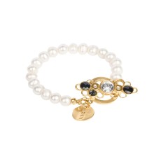 Vergoldetes Perlenarmband aus der Soda Kollektion