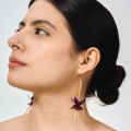 Original Fuchsia-Blumenohrringe aus der Plantis-Kollektion - PLK56-1 ORSKA Schmuck