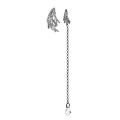 Asymmetrische Silberohrstecker mit Kristall aus der Thuja Kollektion - ORSKA Schmuck