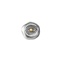 Silberner Pin mit Augensymbol aus der Semios Kollektion