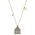 Lange vergoldete Halskette mit dekorativem Anhänger aus der Semios SMN52-1 Kollektion - ORSKA Schmuck