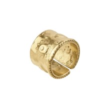 Vergoldetes, breites Band aus der Semios Kollektion