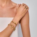 Vergoldetes, geflochtenes Armband aus der Semios SMA36-1 Kollektion
