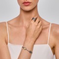 Graphit-Gliederarmband mit Augensymbol aus der Semios-Kollektion SMA42-1 - ORSKA Schmuck