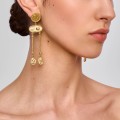 Künstlerische Ohrringe mit Medaillonfragmenten aus der Semios SMK44-1 Kollektion - ORSKA Schmuck