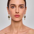 Vergoldete Ohrringe in Form königlicher Siegel aus der Semios SMK48-1-Kollektion - ORSKA-Schmuck