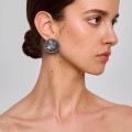 Graphit-Medaillon-Ohrringe aus der Semios SMK56-2-Kollektion - ORSKA Schmuck