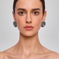 Silberne Medaillon-Ohrringe aus der Semios SMK56-2-Kollektion - ORSKA Schmuck
