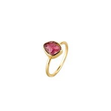 Ring mit großem rosa Turmalin aus der Aurora Kollection