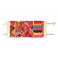 Rotes handgefertigtes Armband – Manschette aus der Guatemala-Kollektion – ORSKA