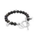 Silberarmband aus goldbraunem Obsidian aus der Guatemala-Kollektion – ORSKA Schmuck