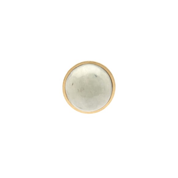 Runder Pin mit hellgrünem Jade aus der Guatemala-Kollektion