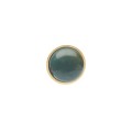 Runder Pin mit dunkelgrünem Jade aus der Guatemala-Kollektion