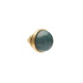 Runder Pin mit dunkelgrünem Jade aus der Guatemala-Kollektion – ORSKA Schmuck