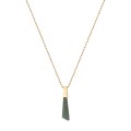 Vergoldete Halskette mit Jade-Anhänger aus der Guatemala-Kollektion