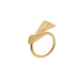 Geometrischer vergoldeter Ring aus der Kollektion Guatemala