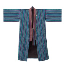 Limitierter, blauer MAXI-Kimono aus der Kollektion Guatemala