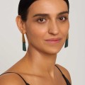 Künstlerische Ohrringe mit Jadeit aus der Guatemala-Kollektion – ORSKA
