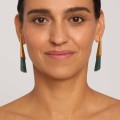 Vergoldete Ohrringe mit Jadeit aus der Guatemala-Kollektion – ORSKA