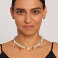Halskette aus grünem Jadeit mit geometrischen Anhängern aus der Kollektion Guatemala – ORSKA