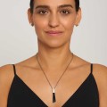 Silberne Halskette mit Jade aus der Guatemala-Kollektion – ORSKA Schmuck