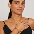 Vergoldetes, steifes Armband aus der Guatemala-Kollektion – ORSKA Schmuck