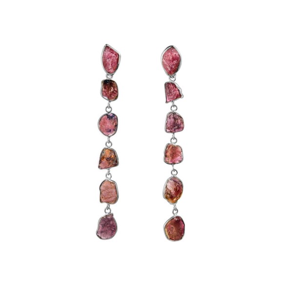 Ohrringe aus rosa Turmalin aus der Aurora-Kollektion