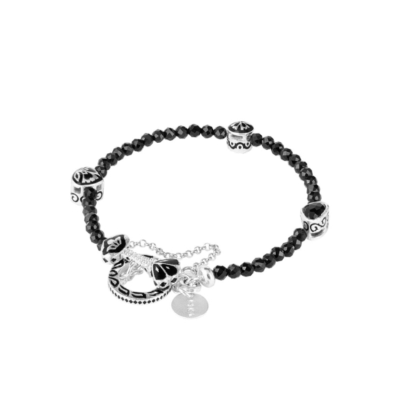 Onyx-Armband mit dekorativem Verschluss aus der Minakari-Kollektion