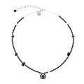 Halskette mit Onyx-Anhängern an einer Schnur aus der Minakari-Kollektion – ORSKA Schmuck