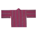 Violettes Kimono mit bunten Streifen aus der Guatemala-Kollektion – ORSKA