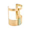 Breites Armband - Manschette mit Jade aus der Guatemala-Kollektion