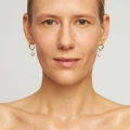 Creolen mit Perlen in Goldfarbe - ORSKA Schmuck