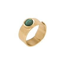 Ein Ring mit einem grünen Stein aus der Malachit Kollektion