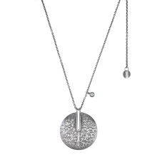 Lange Halskette mit einem getriebenen Anhänger aus der Nepal Kollektion