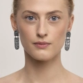 Kolczyki z labradorytem z kolekcji Nepal