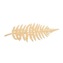 Handgefertigte Farnbrosche aus der Plantis Kollektion