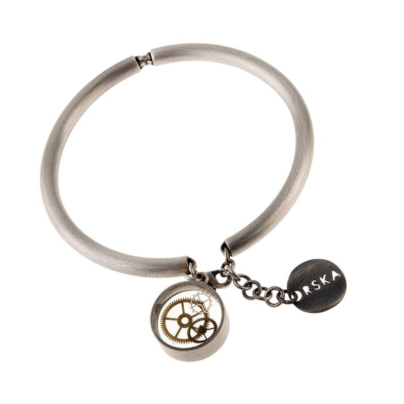 Zartes Armband mit Anhänger mit Uhrwerk aus der Vintage-Kollektion VA32-3 ORSKA