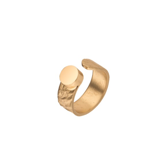 Handgefertigter Goldring aus der Moon MOP28-1 Kollektion von ORSKA Jewelry