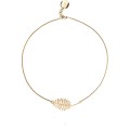 Kurze, vergoldete Halskette aus der Plantis-Kollektion, ORSKA Schmuck