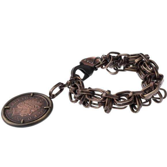 Künstlerisches Armband mit einer Münze - Vorderseite - aus der Dukaten-Kollektion - ORSKA Schmuck