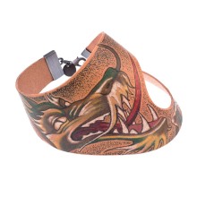 Breites Armband für die Hand mit einem tätowierten Drachen aus der Tattoo-Kollektion