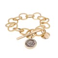 Goldenes Gliederarmband mit Anhänger TT28-1 aus der Tattoo Kollektion von ORSKA Schmuck designed by Anna Orska